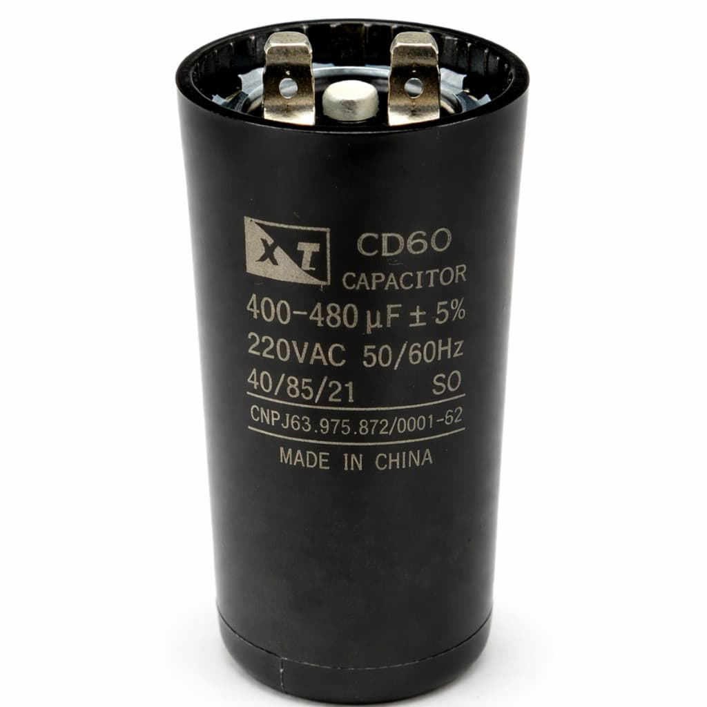 Capacitor de Partida 400-480 uF 220v CD60 Motor Compressor