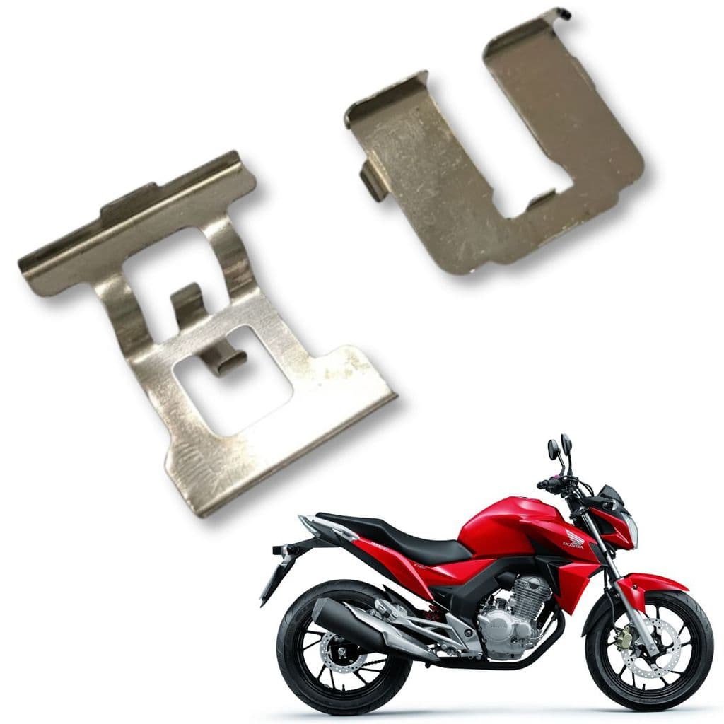 MOLA E TRAVA DAS PASTILHAS DO FREIO TRASEIRO CB250F 2016 A 2022