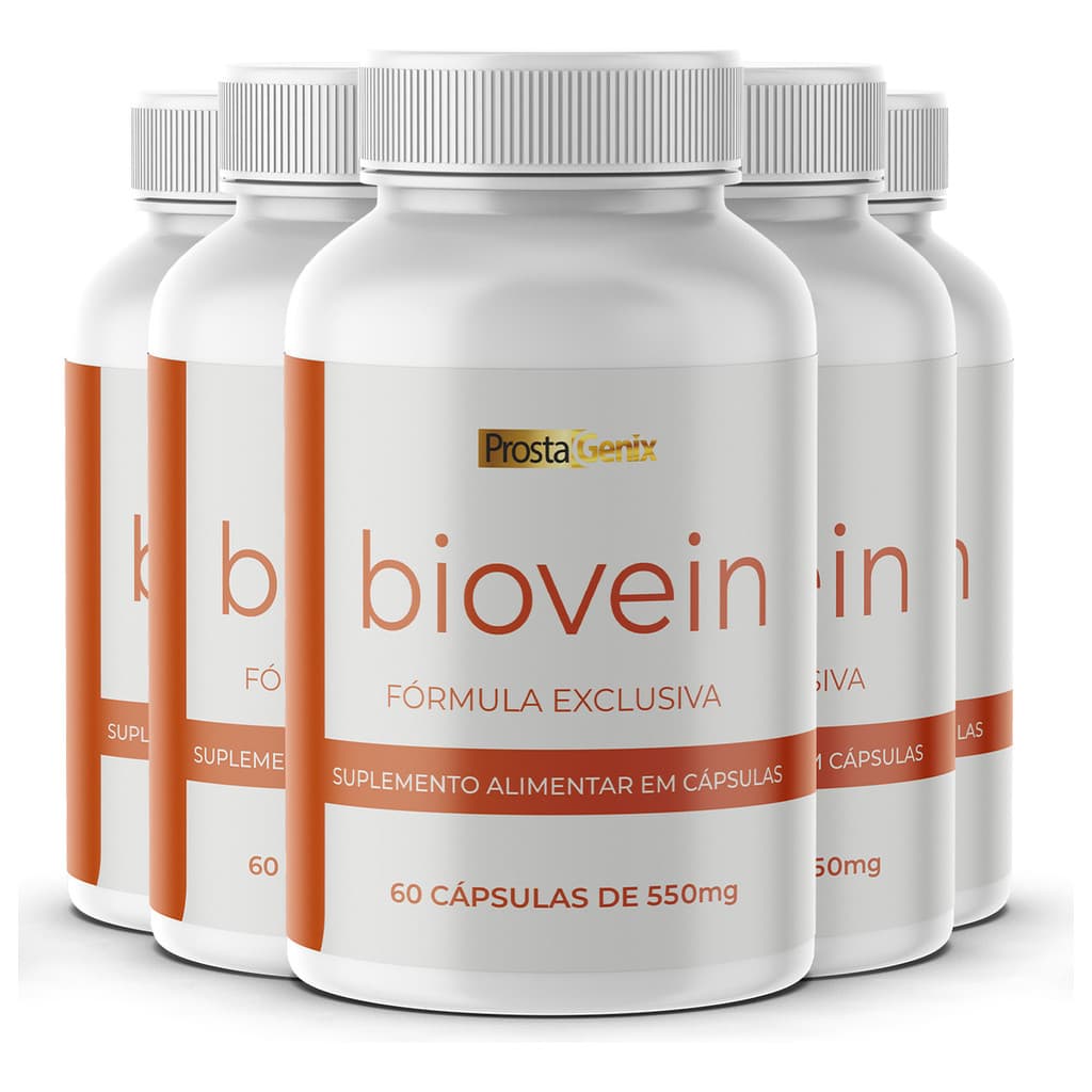 5x Biovein 60 Cápsulas - Promoção Rápida | Envio Imediato