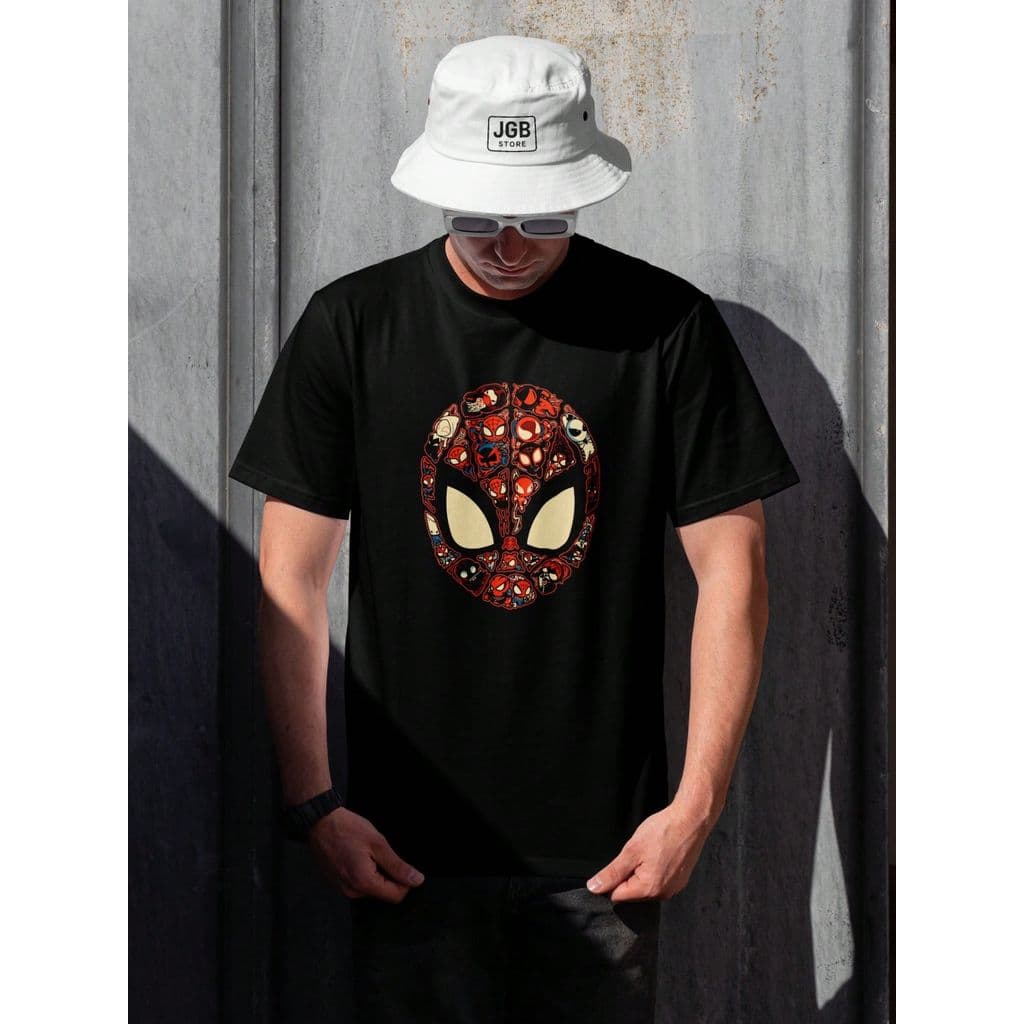 Camiseta Homem-Aranha Heroi Multiverso 100% Algodão Unissex Camisa Plus Size Blusa Copa Mundo