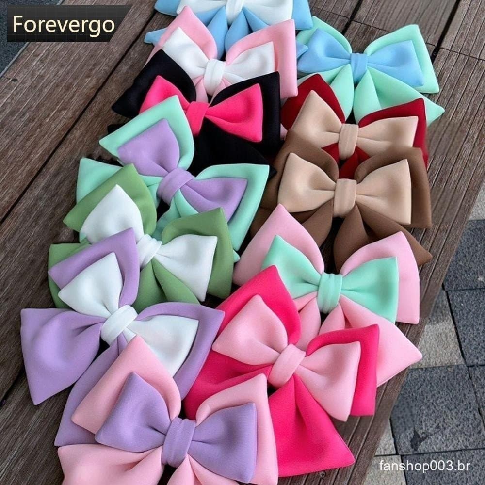 FOREVERGO Dupla Cor Arco Capacete Da Motocicleta Decoração Acessórios De Bicicleta Elétrica Para Do Corpo Carro Bowknot