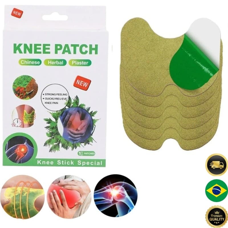 Adesivo Power Knee – Alivio Rapído das dores no Joelho/ Aquecimento Natural | Conforto e Bem-Estar