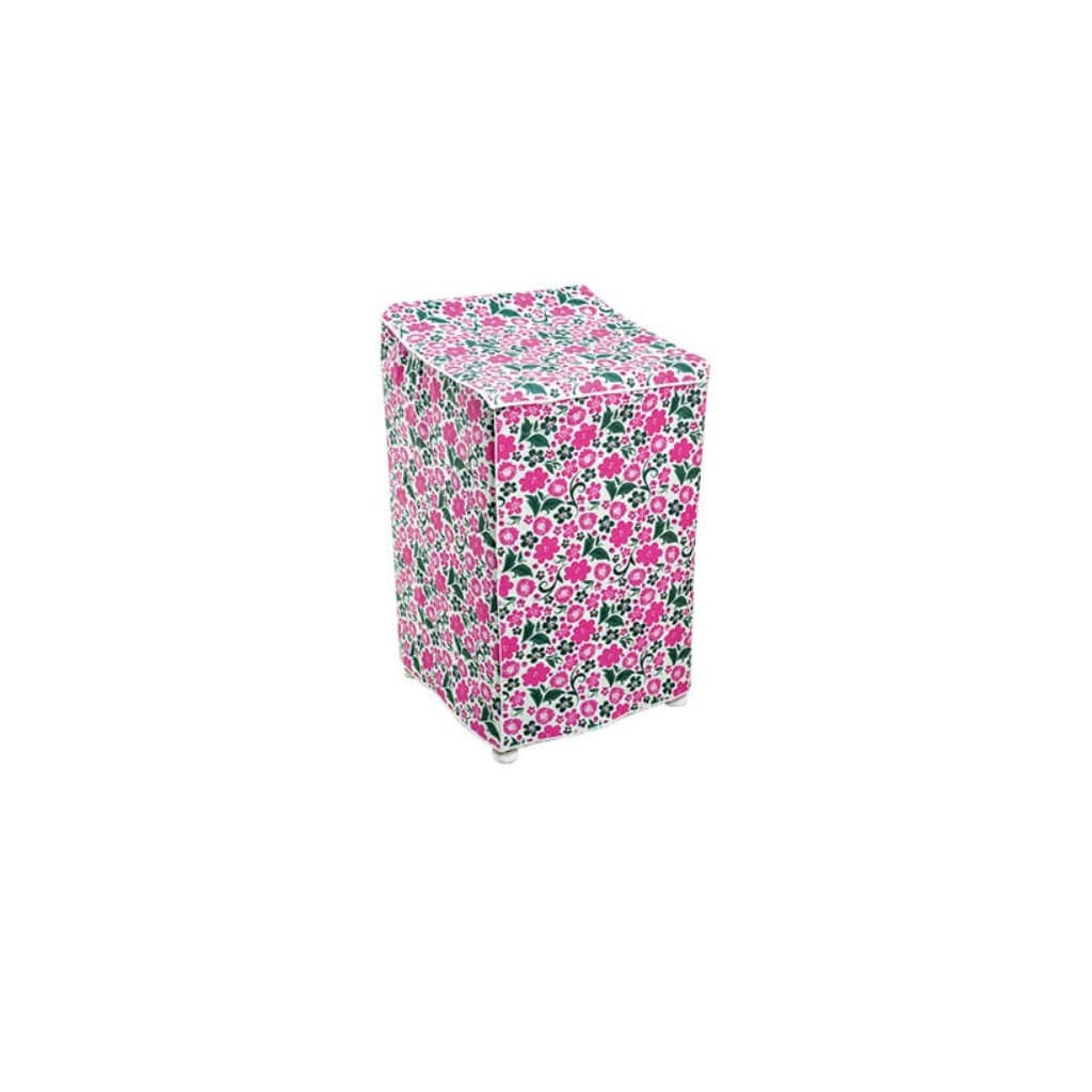 Capa Máquina de Lavar em Plástico Forrada Floral M ( 41907 )