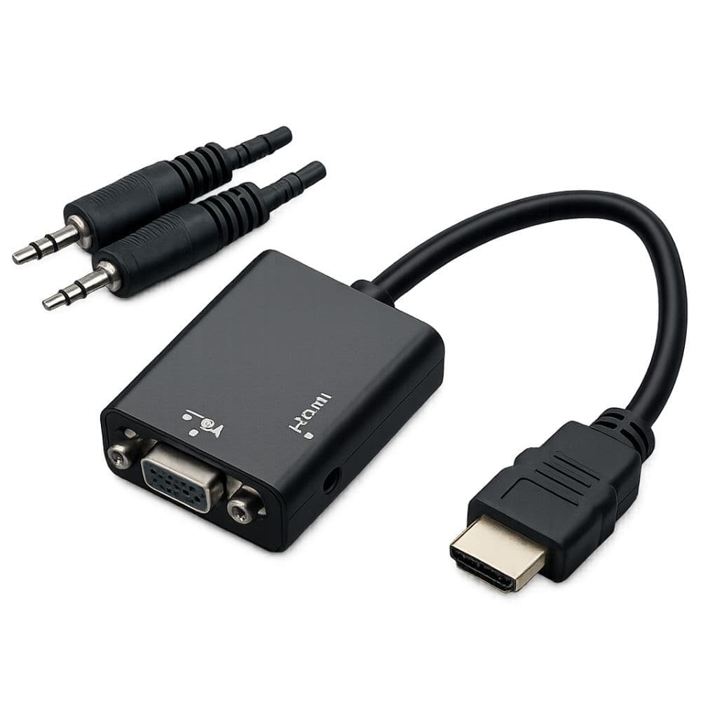 CONVERSOR HDMI X VGA C/ AUDIO STEREO P2