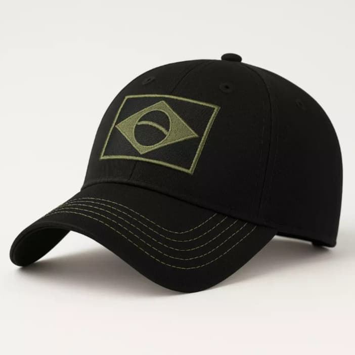 Boné Camuflagem Brasil Bandeira Tático Militar Exército Masculino Patriota Preto Bege Azul Marinho Modelo 2026 2026
