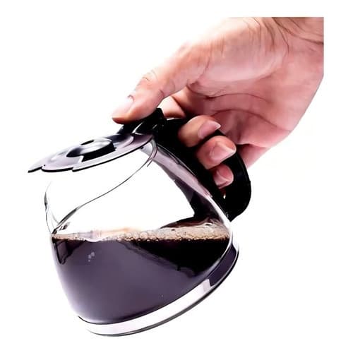 Jarra para cafeteira compativel Mondial Dolce Arome Inox 32 Xícaras C32 C-32 Preto vidro forte