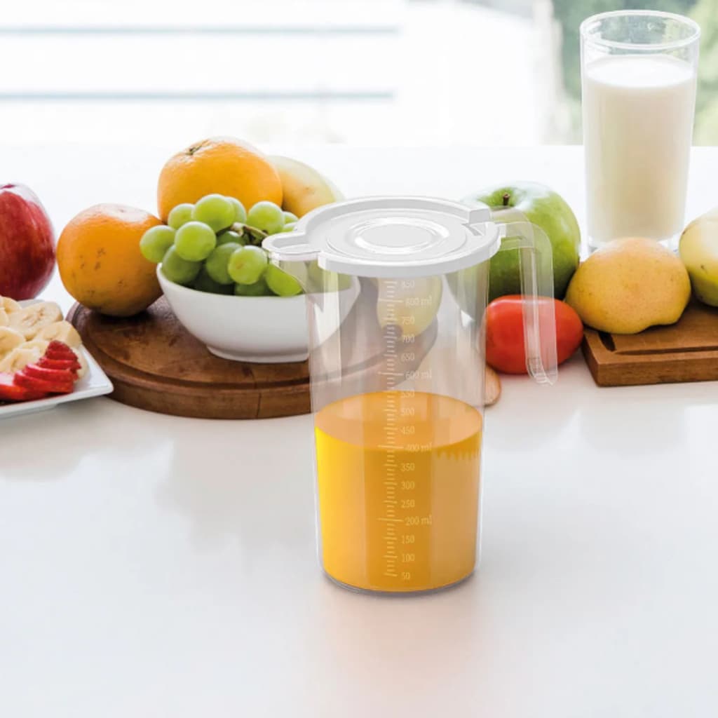 Jarra Medidora C/tampa Microondas Freezer 850ml Gravada