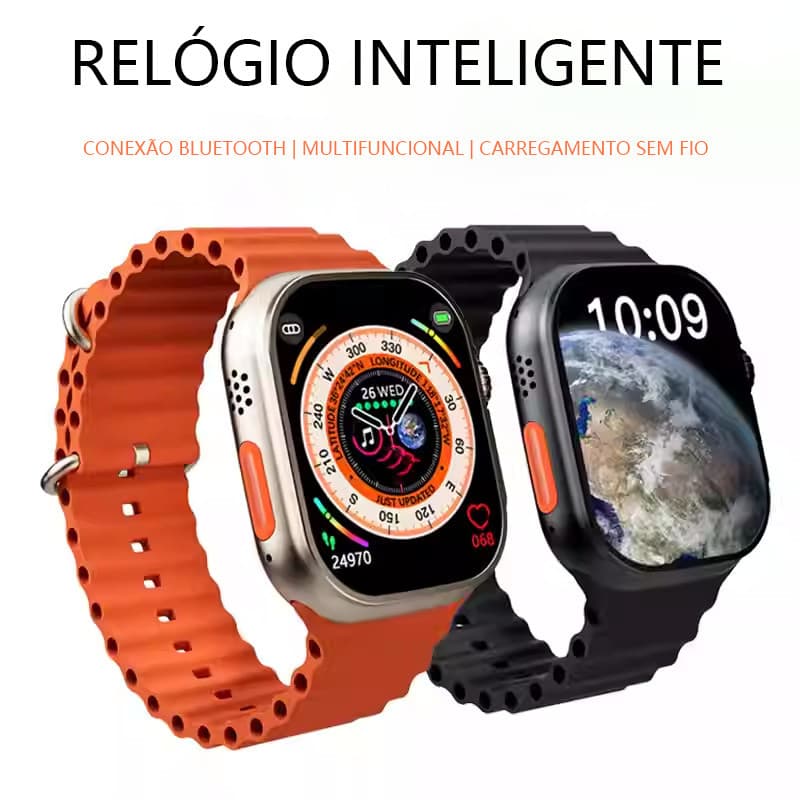 Smartwatch relógio Ultra Inteligente T900 Para Mulheres E Homens 45mm/49mm, À Prova D'água , Esportivo Digital Com Tela