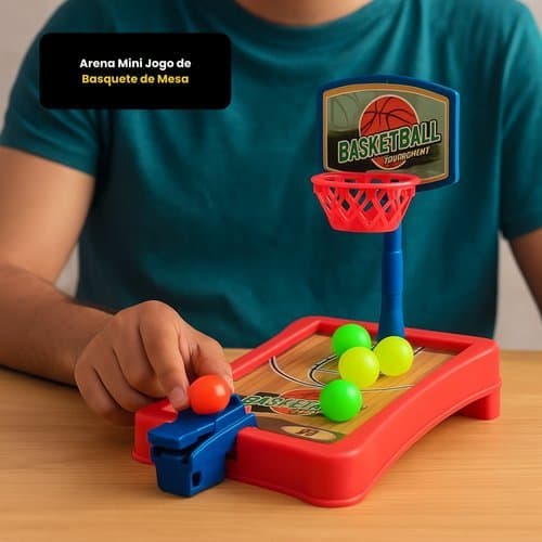 Arena Mini Basquete Diversao Competicao Mesa Jogo Infantil Adulto Didatico