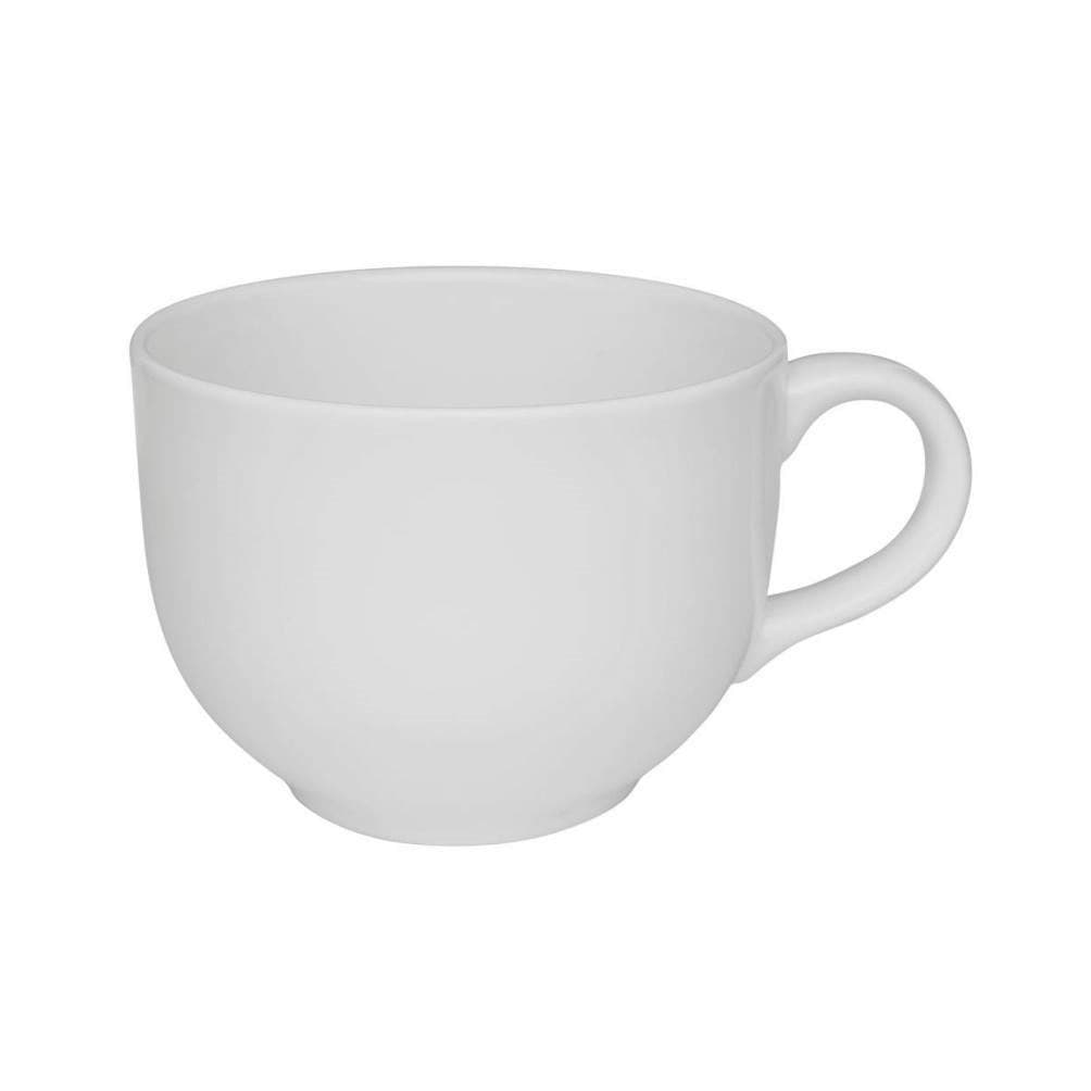 Caneca Jumbo 740mL Branca Cerâmica Biona