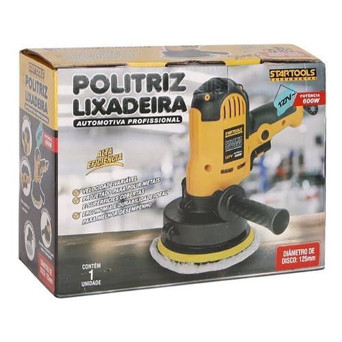 Politriz Lixadeira Automotiva Profissional Potente Ergonomica Duravel 127v Alta Performance