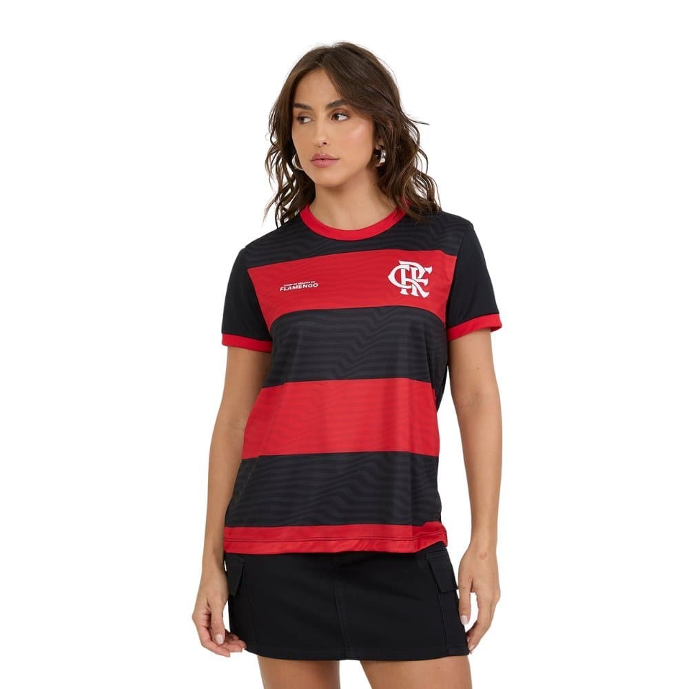 Camiseta Flamengo Emoção Feminina