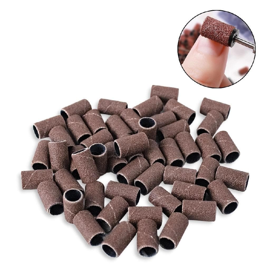 Kit 100 Lixas Refil Lixadeira Elétrica Unhas Gramatura #240 Manicure Nail Art Nail Designer Unhas