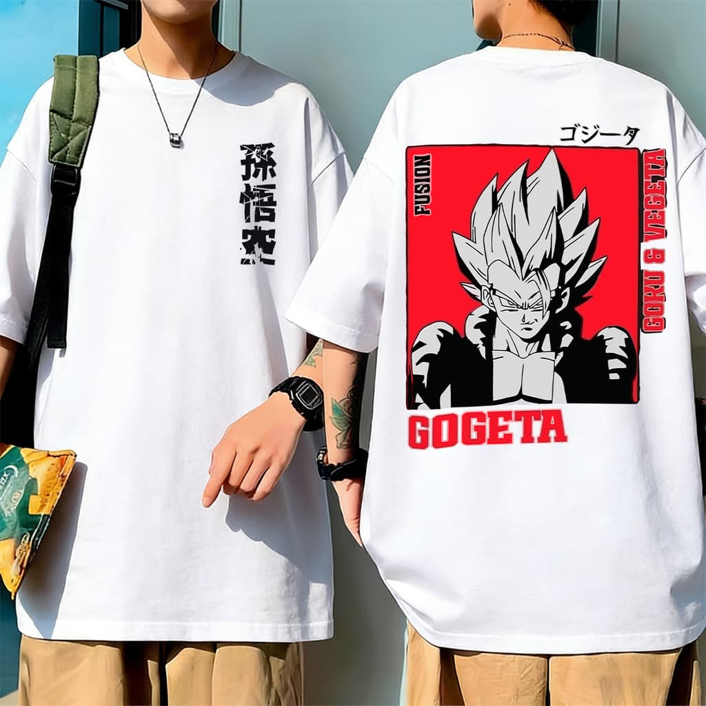 Camiseta Tamanho grande Anime Dragon Ball Camisa Unissex 100% Algodão Lançamento - Envio Rápido