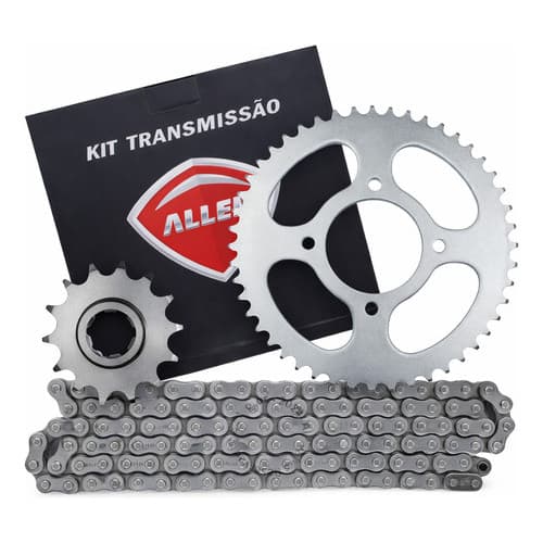 Kit Relação Transmissão Tração Haojue Dk 150 Cinza-escuro 44X14