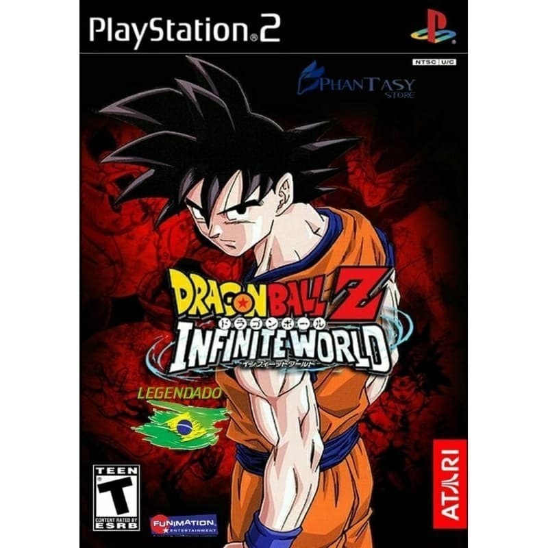Dragon Ball Z Infinite World legendado em português para PlayStation 2 PS2 desbloqueado