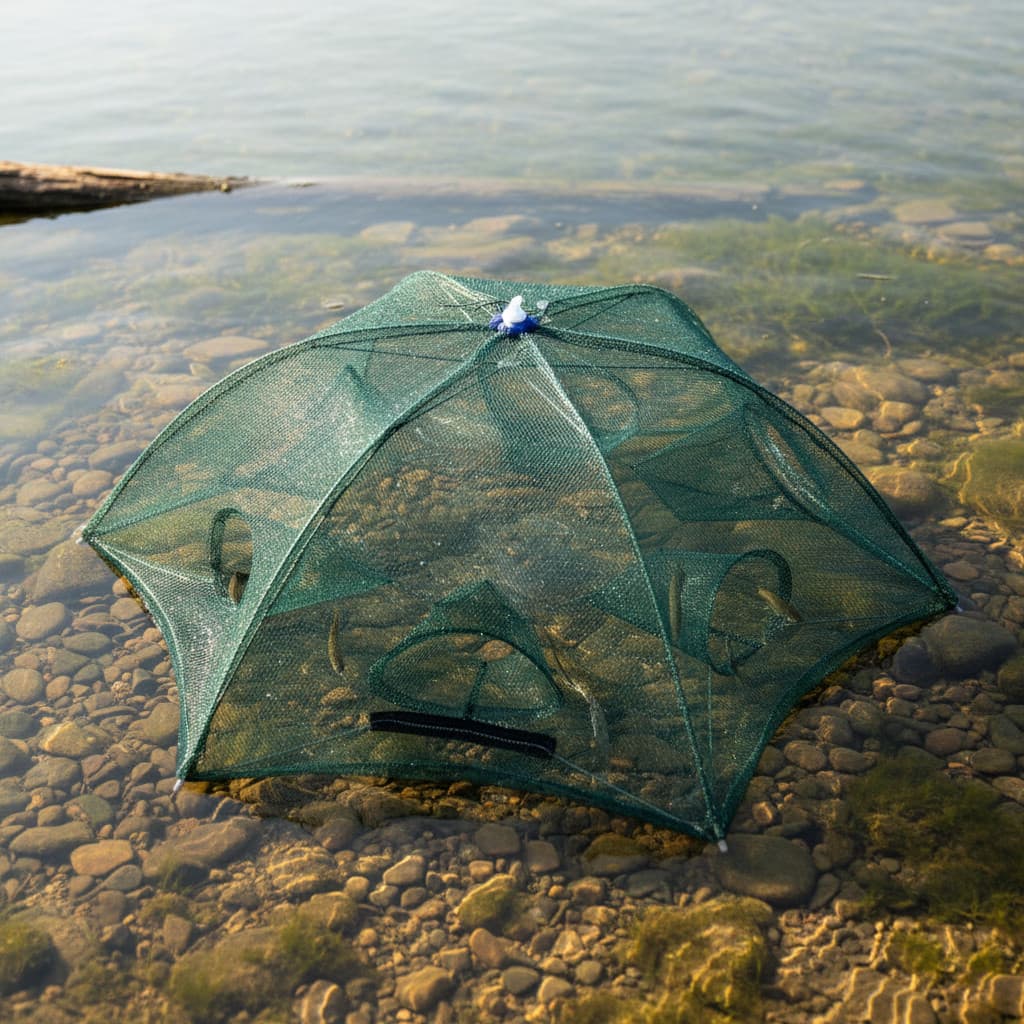 Covo Armadilha 6 Bocas Para Camarão E Lambari Guarda Chuva