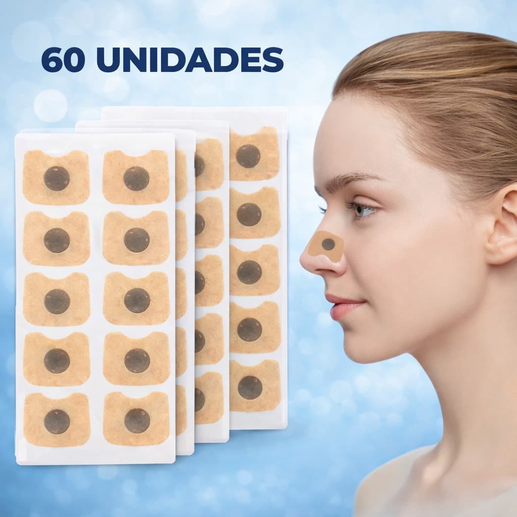 KIT REFIL REPOSIÇAO 30 ADESIVO Magnéticos Para Dilatador Nasal 15  DIAS