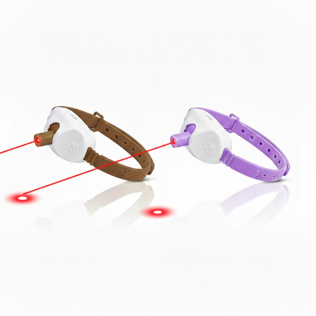 Coleira Laser Point Vermelho Para Gatos Pet Material antialérgico Brinquedo Interativo Promove Relaxamento E Exercício