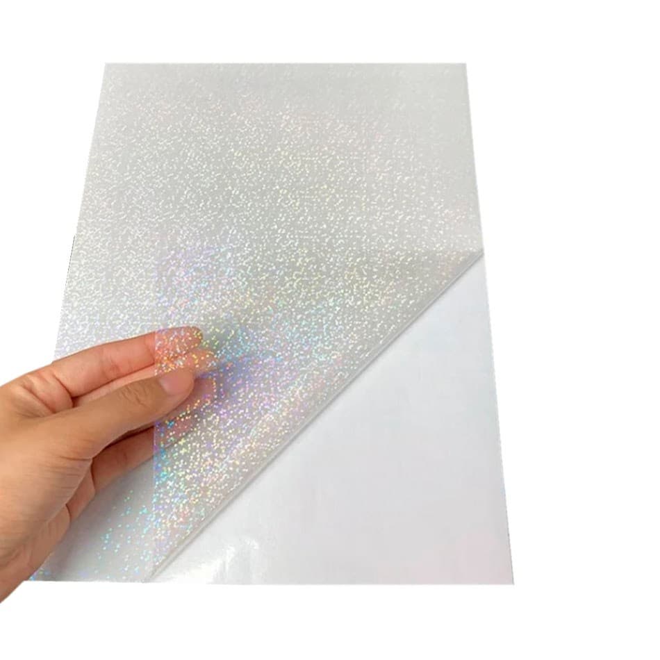 Papel Adesivo Holográfico Vinil Dotz Pontinhos A4 50Fls
