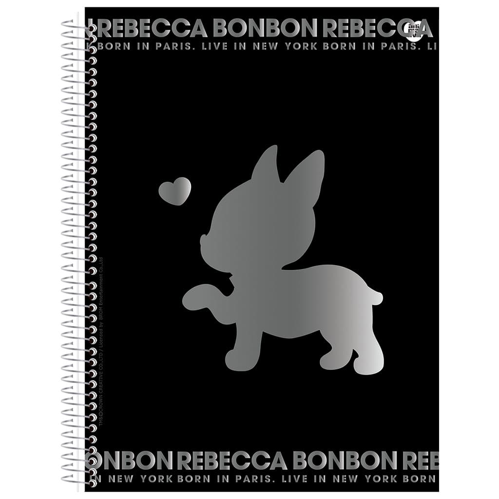 Caderno Rebecca Bonbon Universitário 1M Capa Dura 80Fls