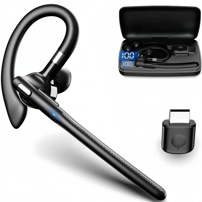 Fones De Ouvido Bluetooth 5.4 Estéreo Handsfree Cancelamento Ruído Sem Fio Negócios Fone Com Microfone ENC Para Todos Os