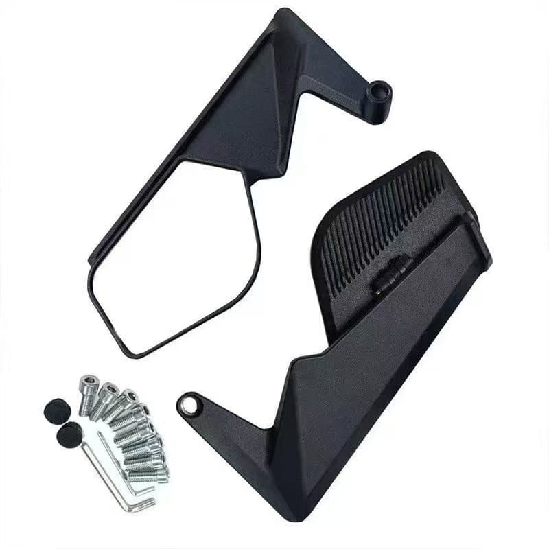 Espelho Retrovisor Moto Esportivo Asa Aerodinâmica Dobrável Universal Alumínio CNC