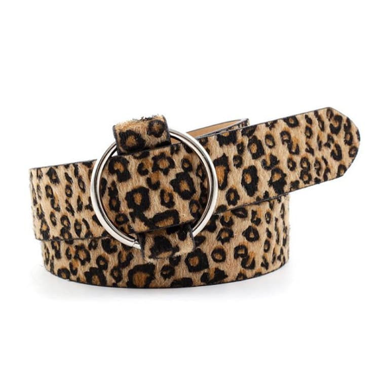 Único padrão elegante cinto série leopardo impressão cobra impressão Zebra impressão 3cm de largura não-buraco retrátil