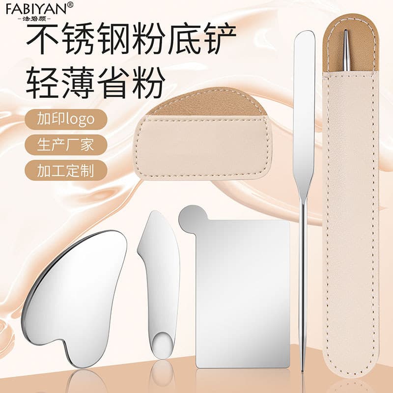Paleta de base líquida paleta de mistura maquiagem artista dedicado paleta de maquiagem máscara espátula faca Manicure f