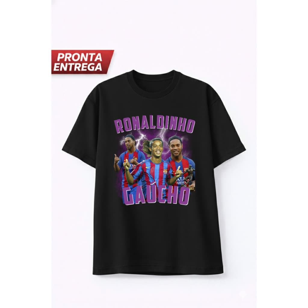 Camiseta Futebol Casual Masculina O BRUXO/ Feminina – Estampa Esportiva