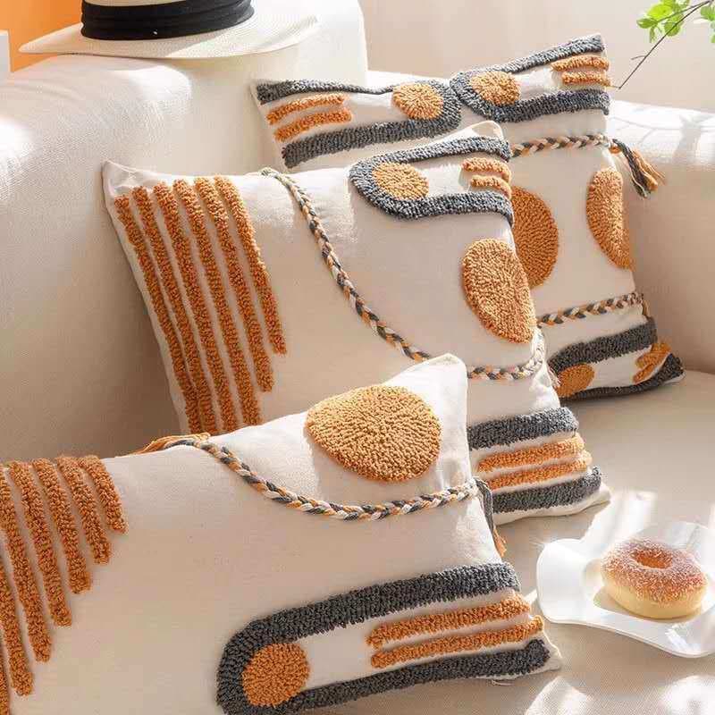 Capa de Travesseiro Decorativo Nórdico Luxuoso, Tuftado, para Sala e Quarto. Promoção de Loja Nova!