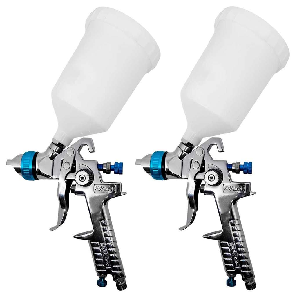 Kit 2 Pistolas de Pintura Avalon H-827A Bicos 1.4 e 1.7mm
