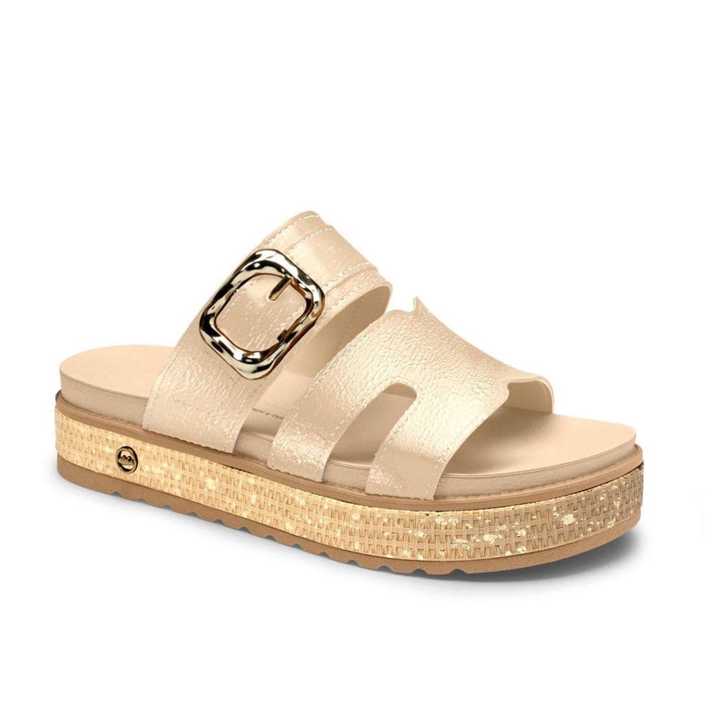 SANDALIA FEMININA DAKOTA PAPETE CONFORTO SLIDE ORIGINAL LEVE