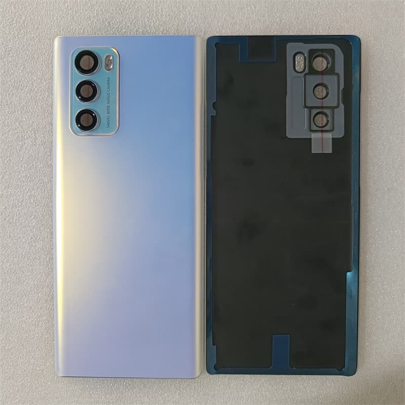 Carcaça De Vidro Para LG Wing 5G LMF100N LM-F100V Reparo Da Tampa Bateria Substituir Porta Traseira Do Telefone