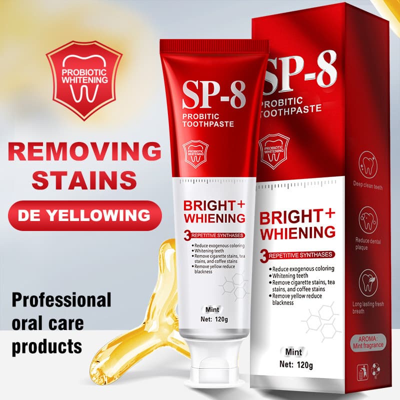 Creme Dental SP-8 120g Menta | Limpeza Profunda Hálito Fresco Proteção Gengival