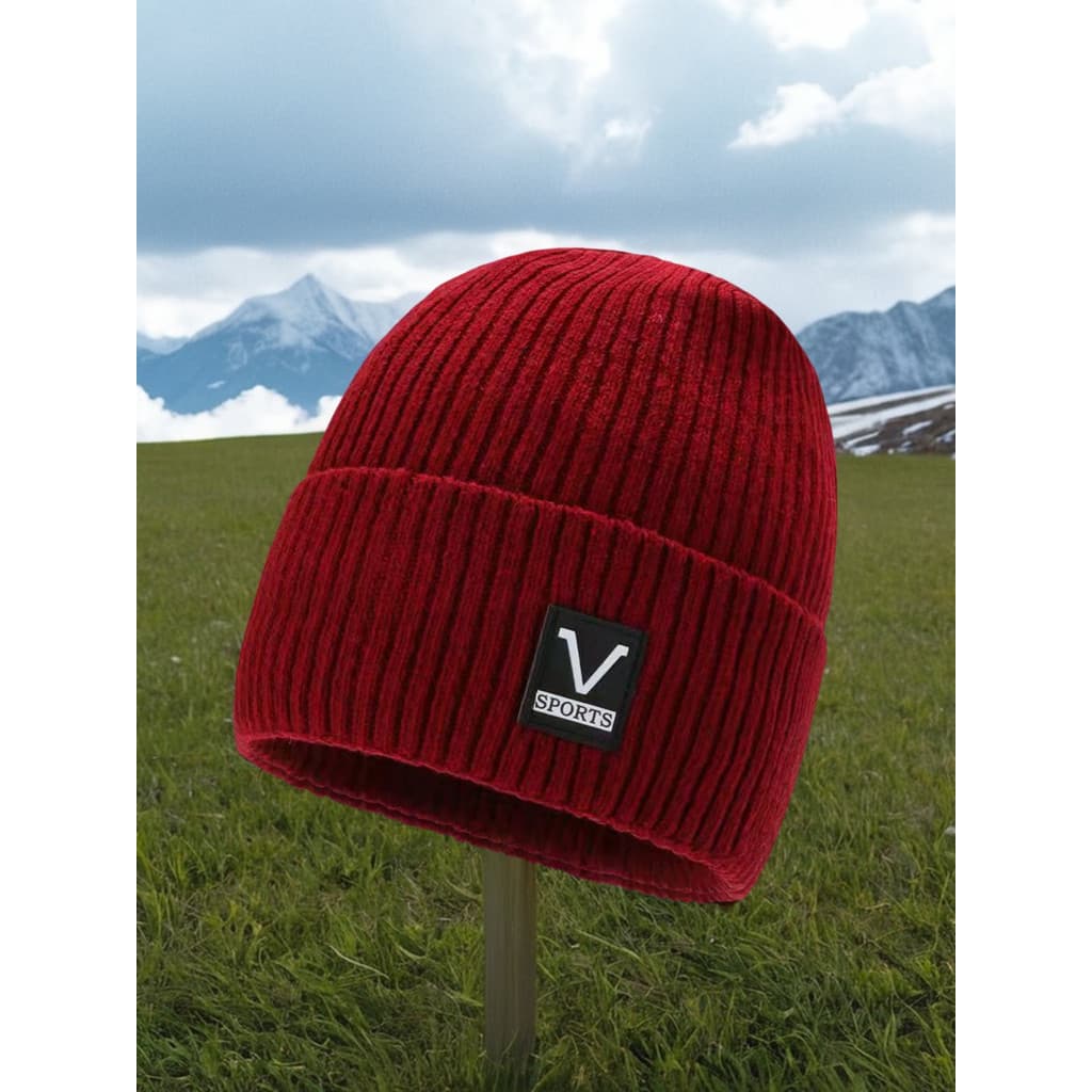 Chapéu masculino inverno quente lã chapéu forro de lã chapéu de malha masculino inverno à prova de frio chapéu de algodã