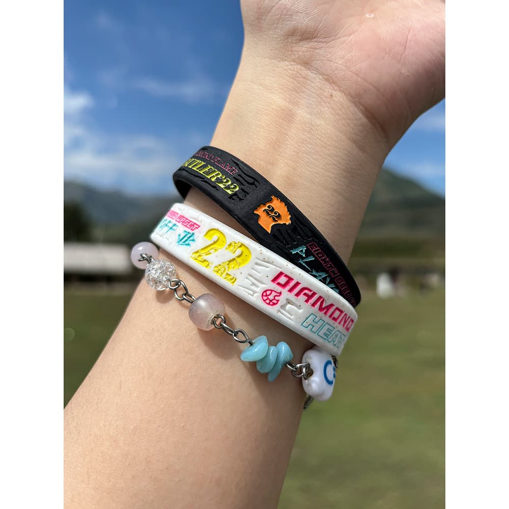 Jimmy mordomo pulseira de basquete absorvente de suor correndo esportes pulseira casal par Silicone calor equipe estrela
