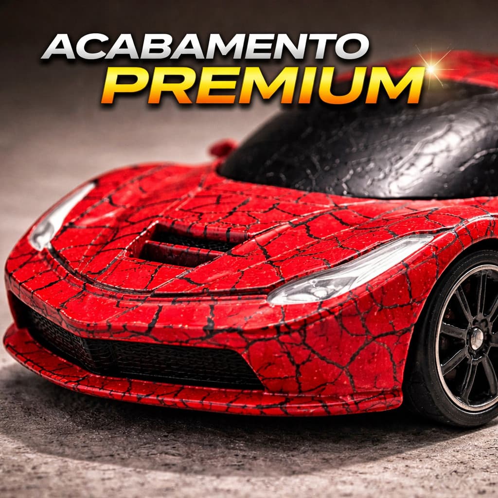 Brinquedo Carrinho de Controle Remoto Alta Velocidade Carro Corrida Esportivo