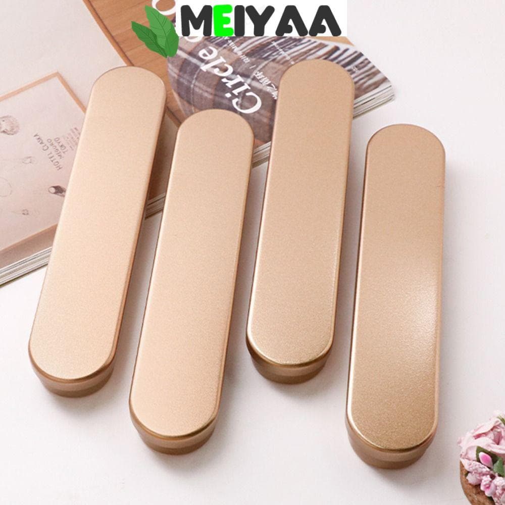 Caixa De Lata MEIYAA , Caneta De Metal Retangular , Multifuncional Com Forro De Esponja , Lápis , Armazenamento Doméstic