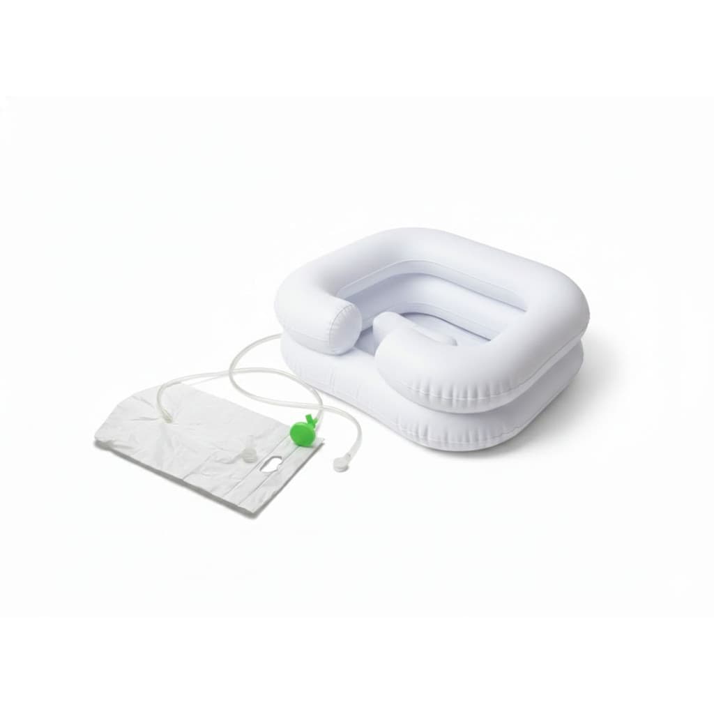 Kit Lavatório Inflável com Mangueira de Drenagem + Chuveiro Portátil com Bolsa de Água