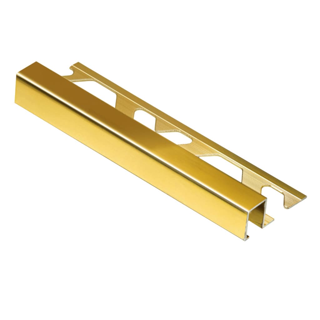 Filete Decorativo Dourado em Alumínio para Piso e Parede 1M