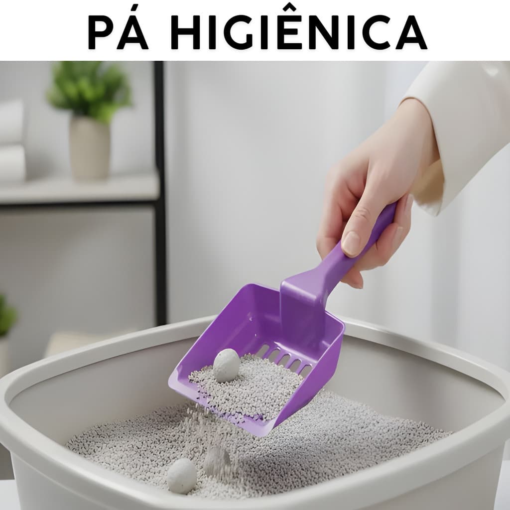 Pá pets Higiênica Pazinha Para Caixa de Areia Gato Pet Pega Coco