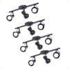 Kit 4 Spot Trilho Duplo 3 Sobrepor Direcionavel E-2710V/220V