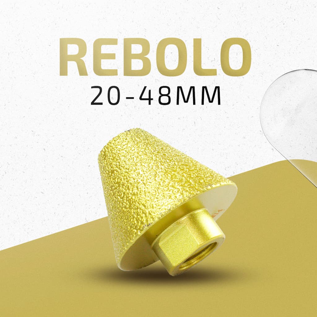 Broca De Chanfro Cônica Abrasiva Diamantada 20-48mm Rebolo Para Lixadeira, Esmerilhadeira