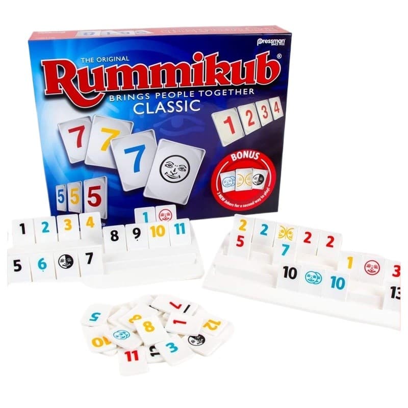 A Caixa De Viagem Original Do Jogo De Tabuleiro Rummikub Com Bônus Jokers