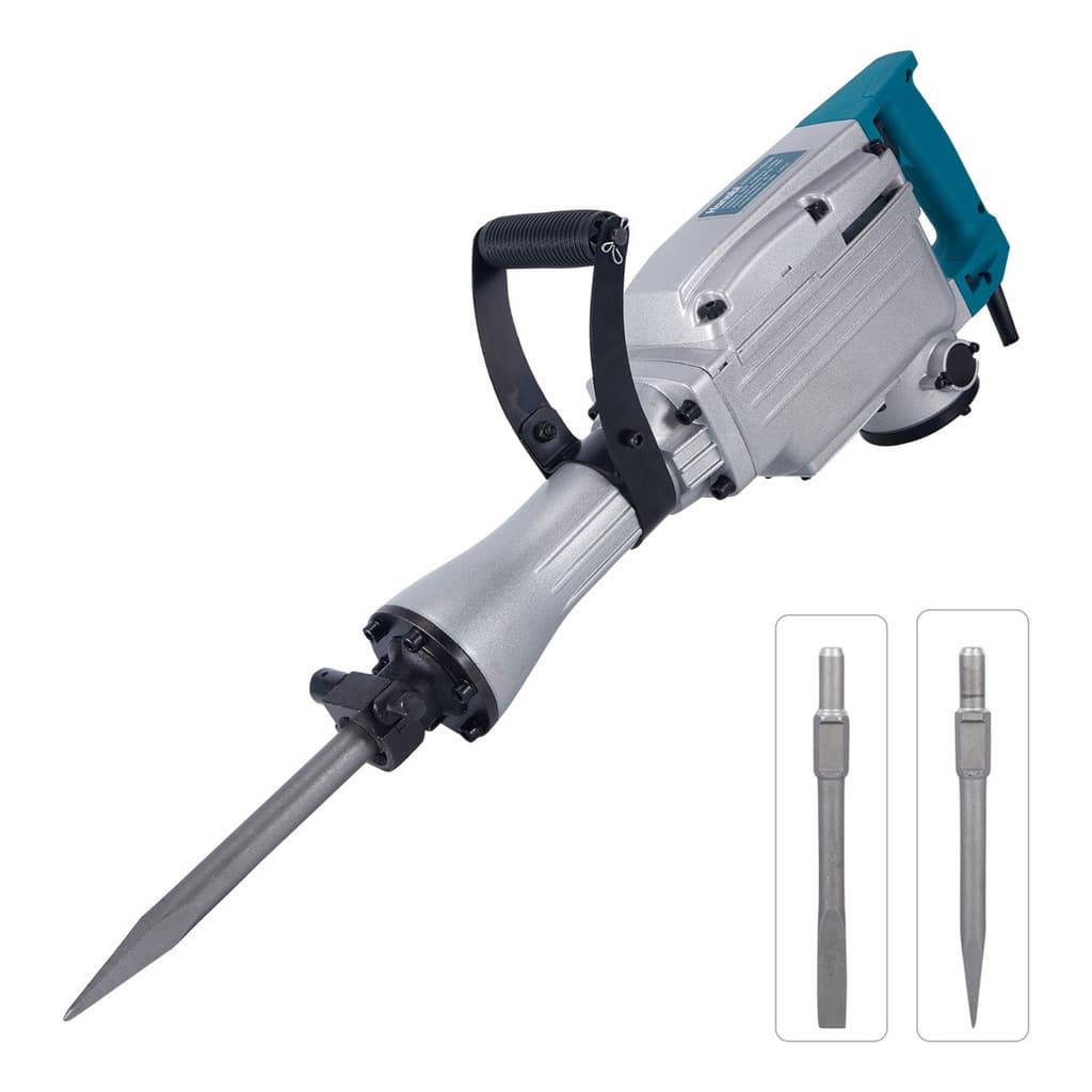 Martelo Demolidor Hanabi 1260W 45J Profissional Rompedor Concreto Piso Pesado Com Maleta