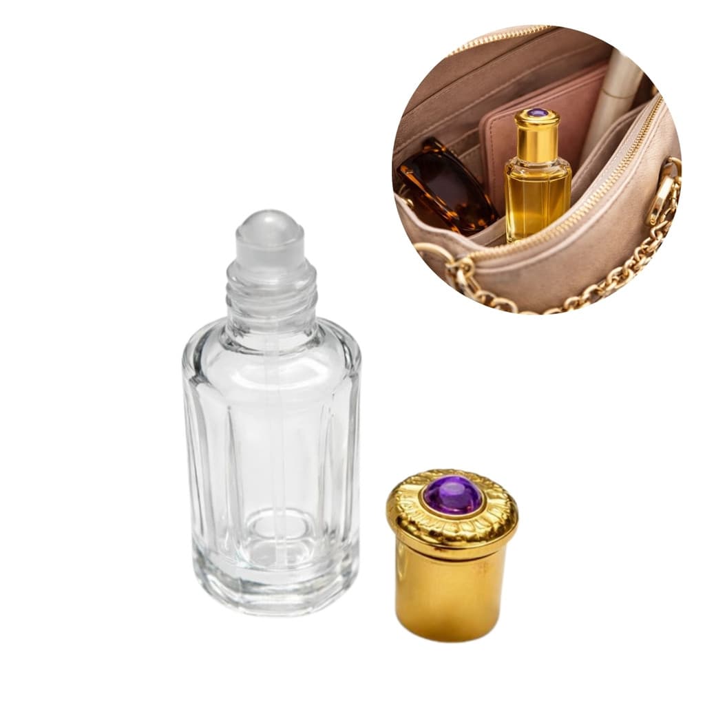24 Recipientes Vidro Roll On Perfumes Leva na Bolsa 12ml