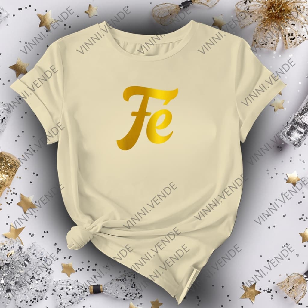 Camiseta Fé Estampa Ano Novo Réveillon Blusa 100% Algodão Unissex