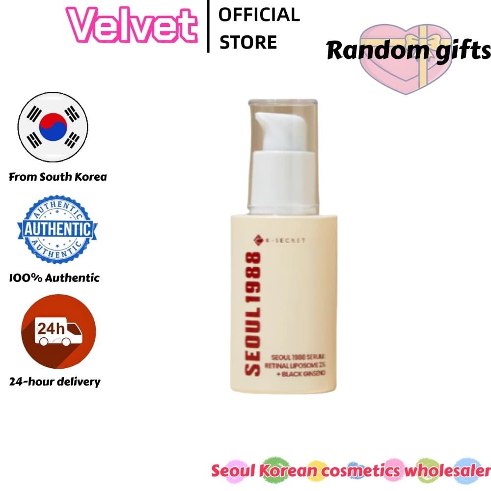 [K-SECRET] Sérum SEOUL 1988 30ml/Reduz linhas finas, melhora olheiras e ilumina o tom da pele