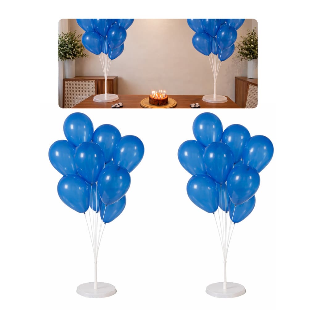 Kit 8 Suporte De Mesa Ou Chão Decoração Aniversário Festas